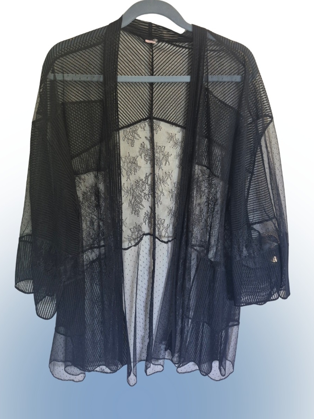 Lace Teddy Robe Set - Picture 3 of 3